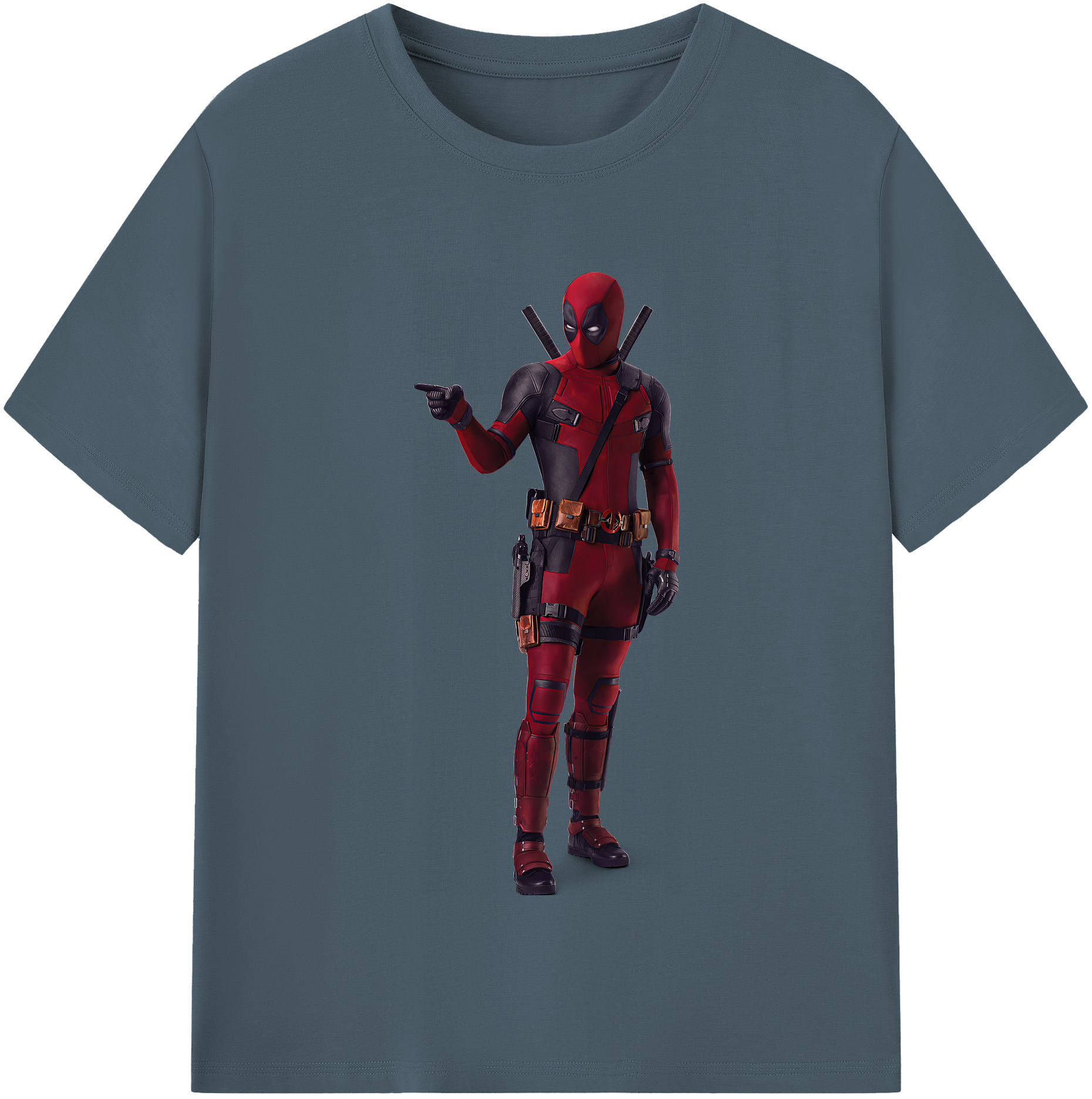 （画像用） Deadpool デッドプール 綿100％半袖Tシャツ（フロントプリント）